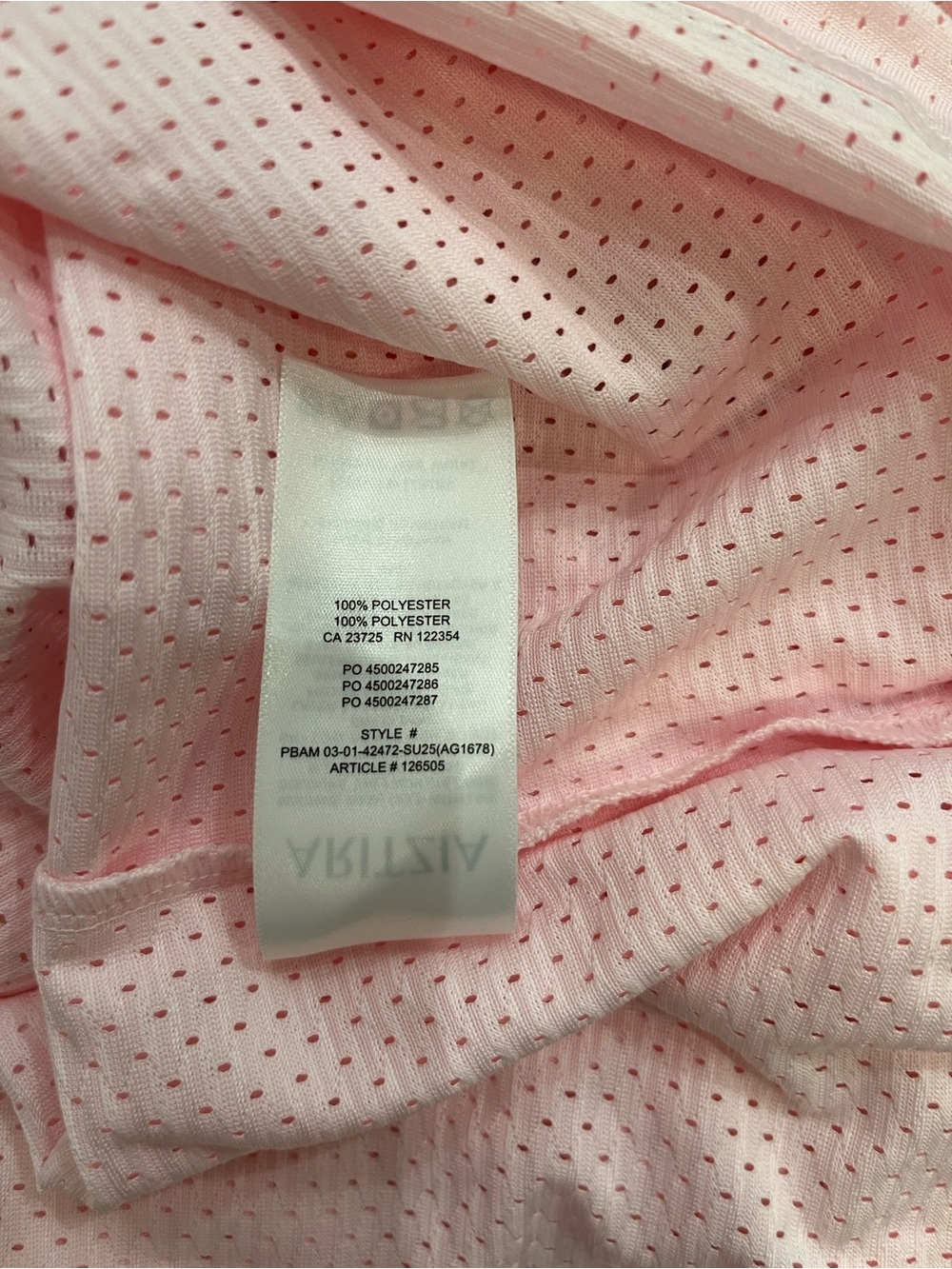 TNA Court Mesh Endgame Jersey Pink - Picture 7 of 7